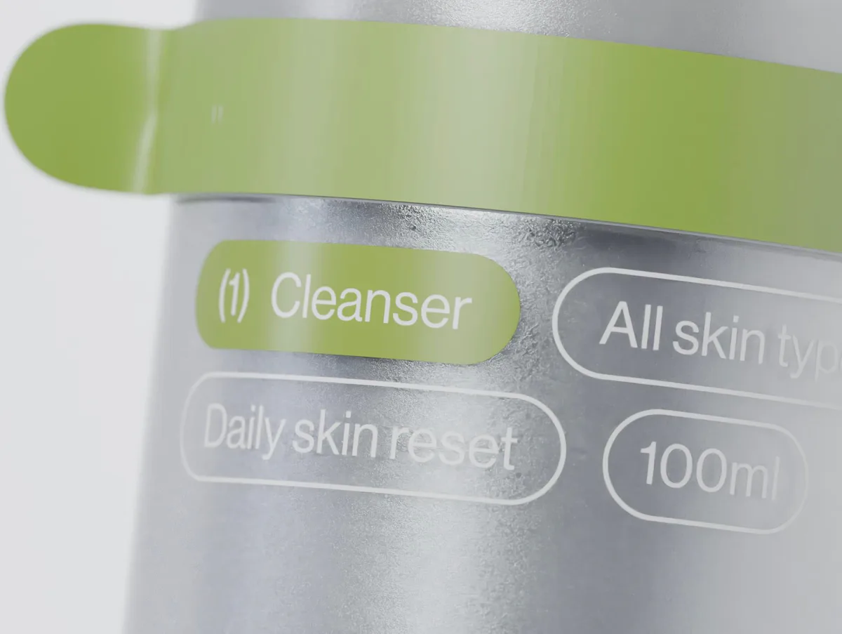 Ontwerp van de verpakking, Cleanser
